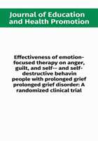 Effectiveness of emotion-focused therapy on anger, guilt, and self-destructive behaviors in people with prolonged grief disorder